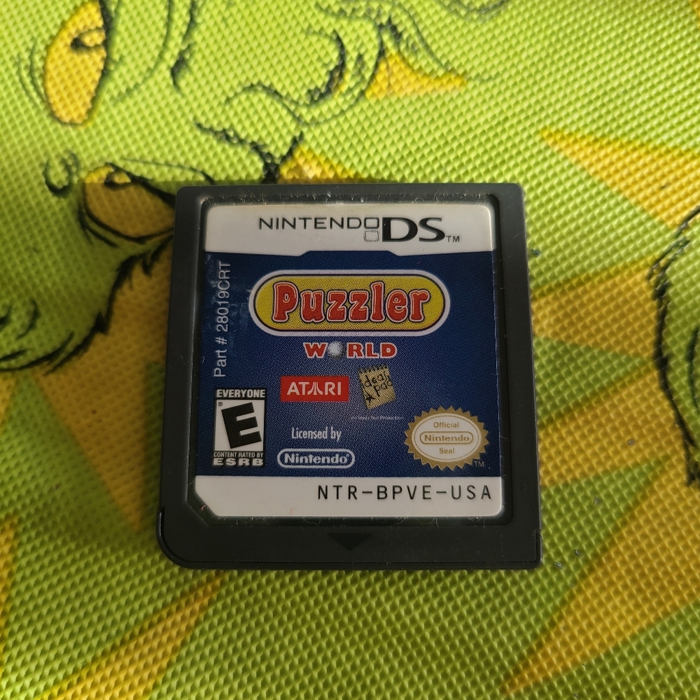 Nintendo DS Puzzler World Game Cartridge - Black